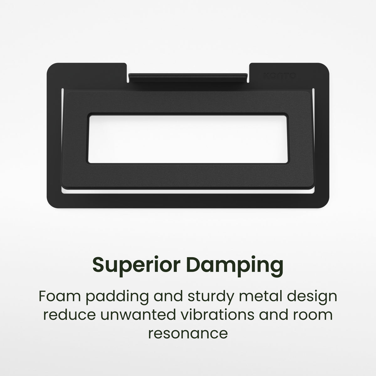 Kanto S12 Low Profile Angled Universal Center Channel Speaker Stand for Home Theaters