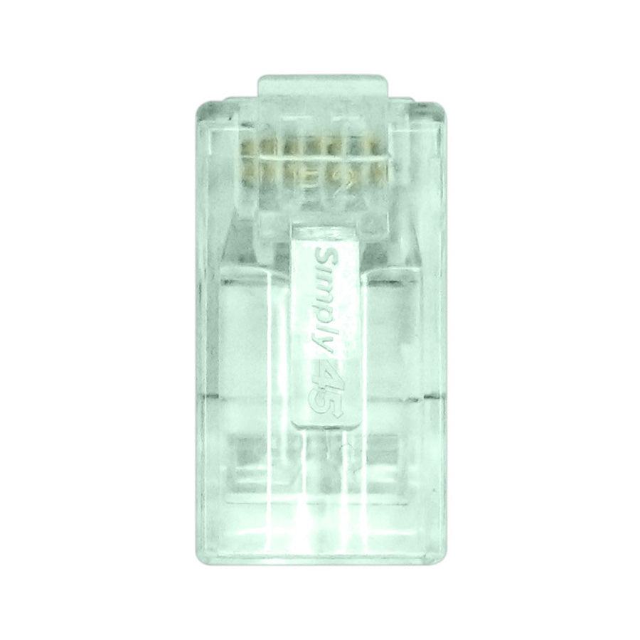 Simply45 S45-1605P ProSeries Cat6 Unshielded Pass-Through RJ45 Modular Plugs with Cap45® 500 pc/Jar