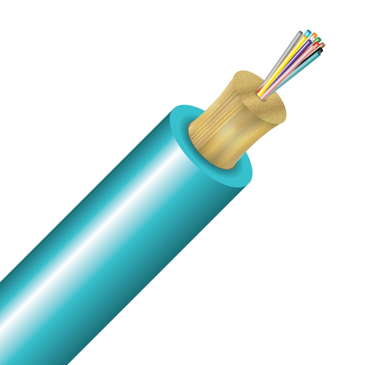 Cleerline 12D50125MOM3L-B 12 Strand SSF™ Micro-Distribution LT, LSZH-CPR B2ca I/O, 50/125, OM3 Per FT