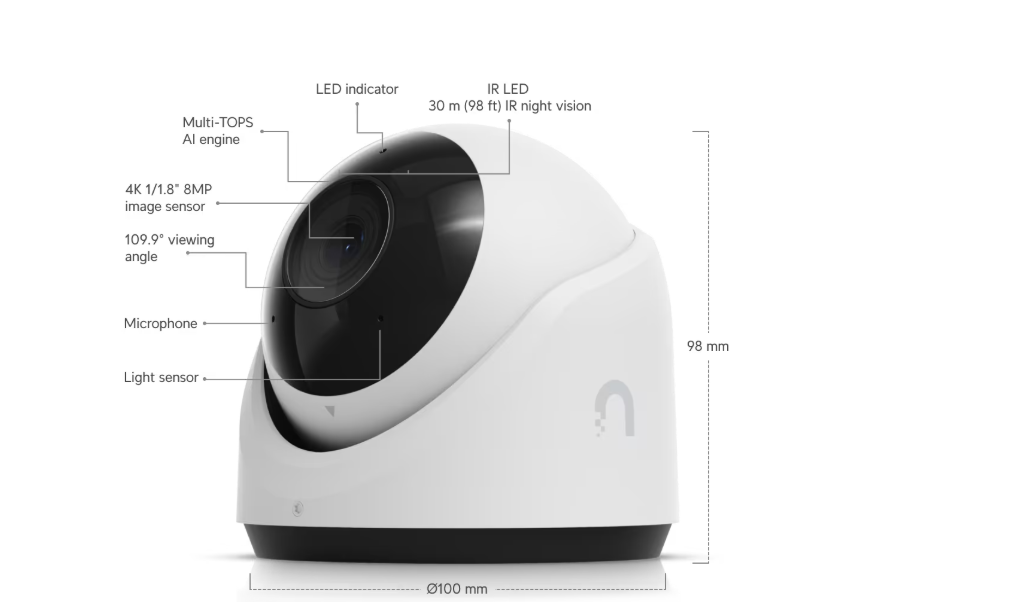 Ubiquiti UVC-G6-Turret-W UniFi Video Camera G6 Turret White