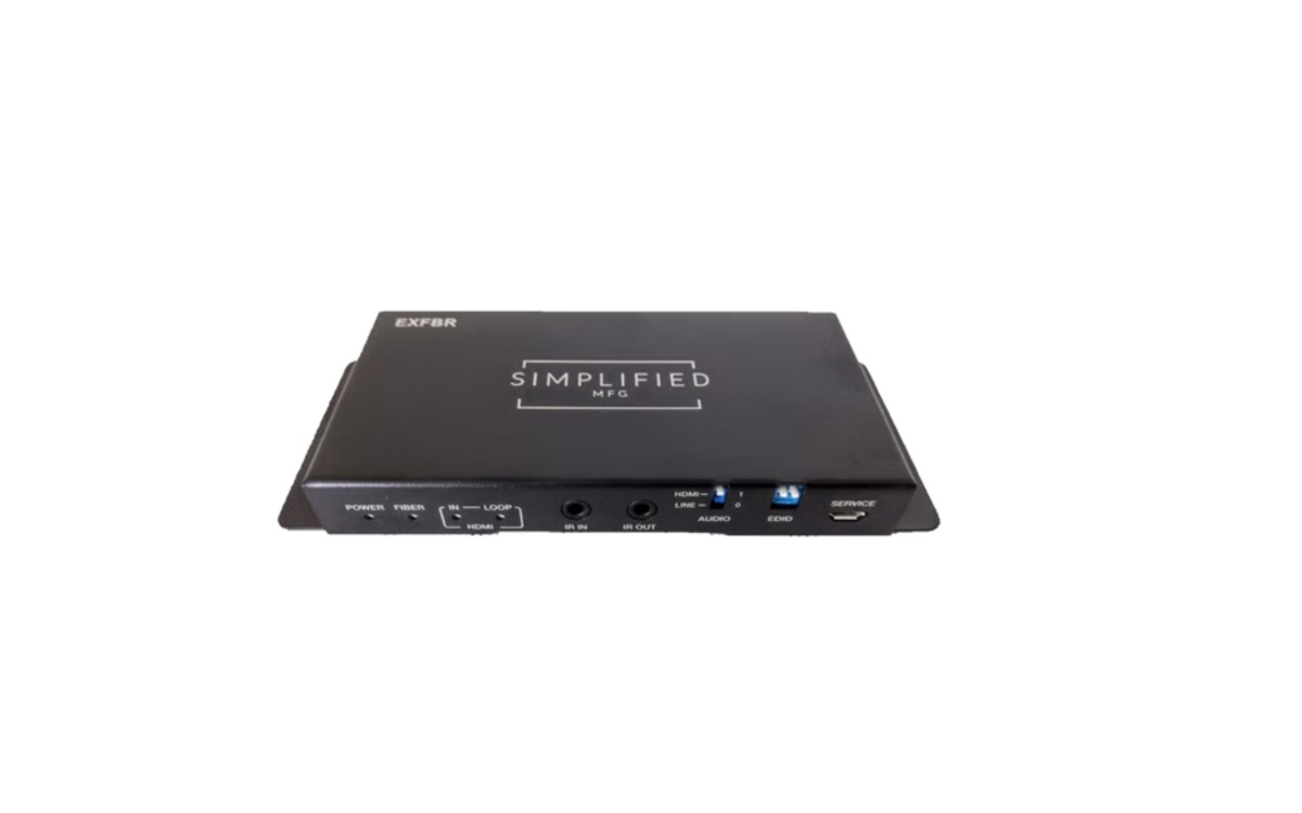 Simplified EXFBR HDMI 2.0b Extender over Fiber
