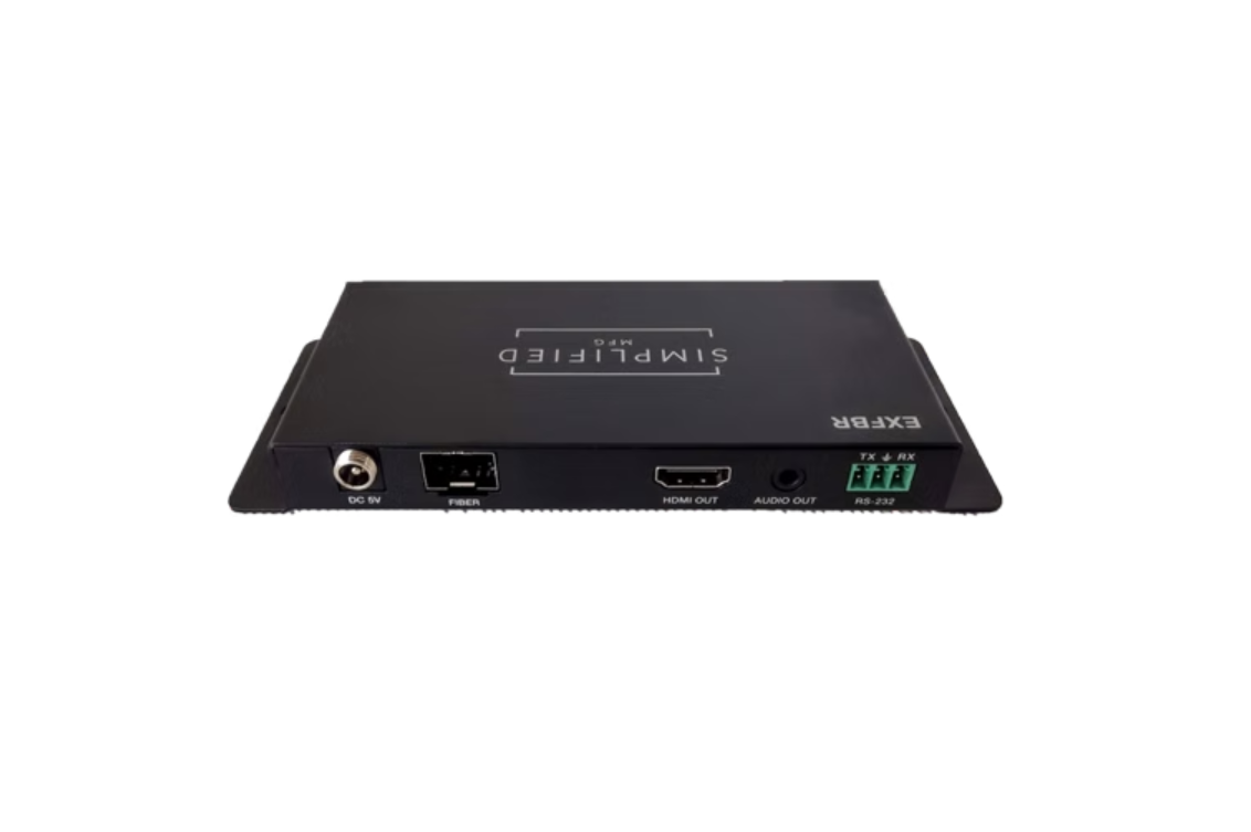 Simplified EXFBR HDMI 2.0b Extender over Fiber