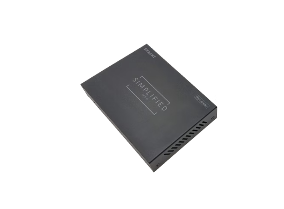 Simplified EXACKT "Wireless" 1080p HDMI extender over AC power line