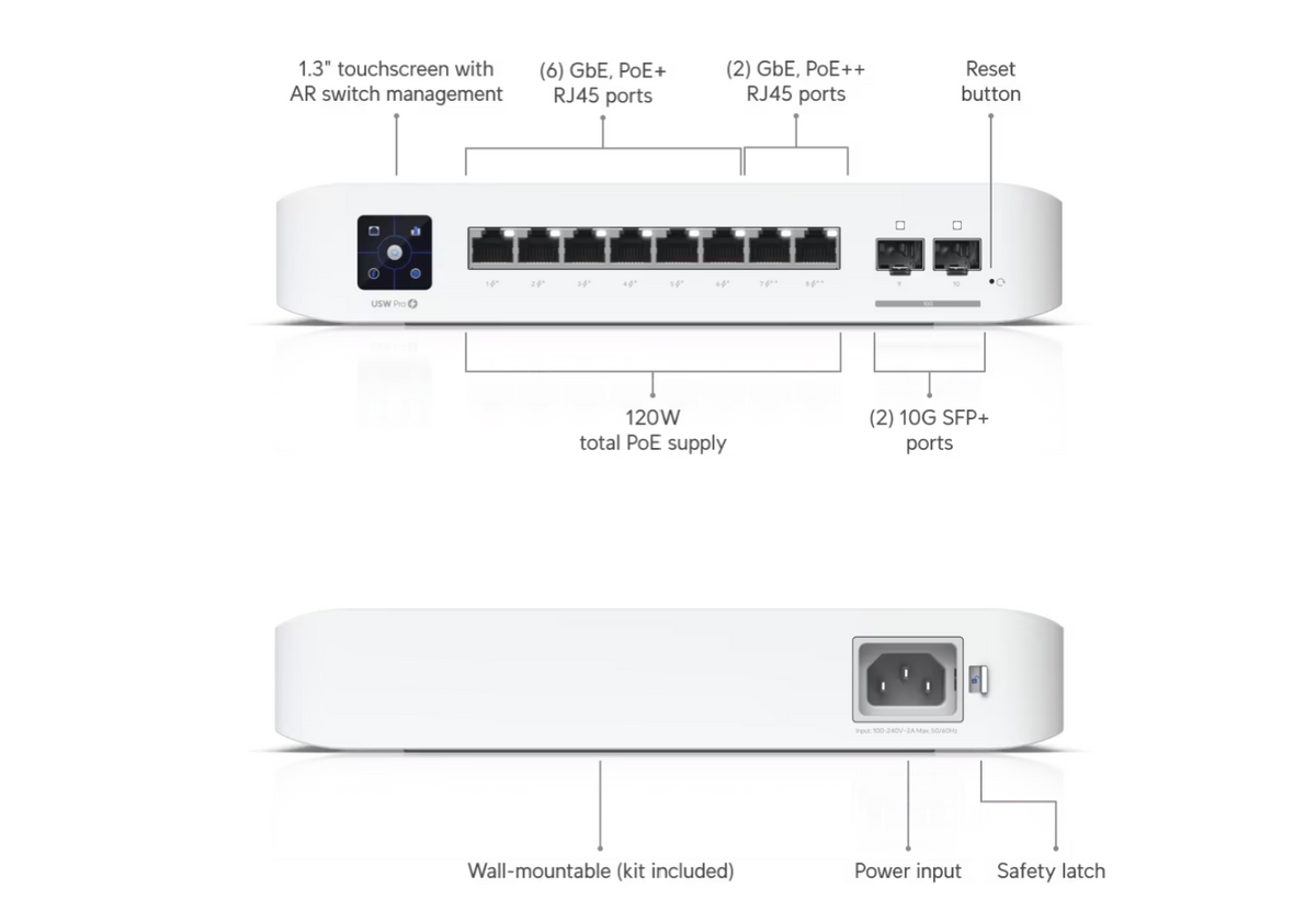 Ubiquiti USW-Pro-8-PoE Pro 8 PoE
