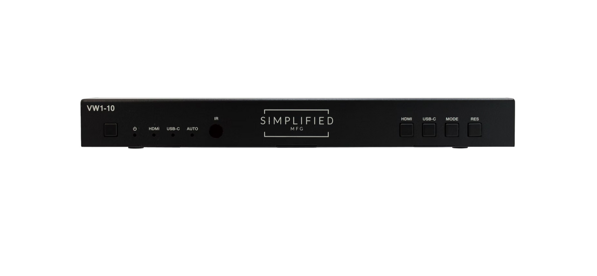 Simplified VW1-10 10 Output 4K Multi-Format Video Wall Processor