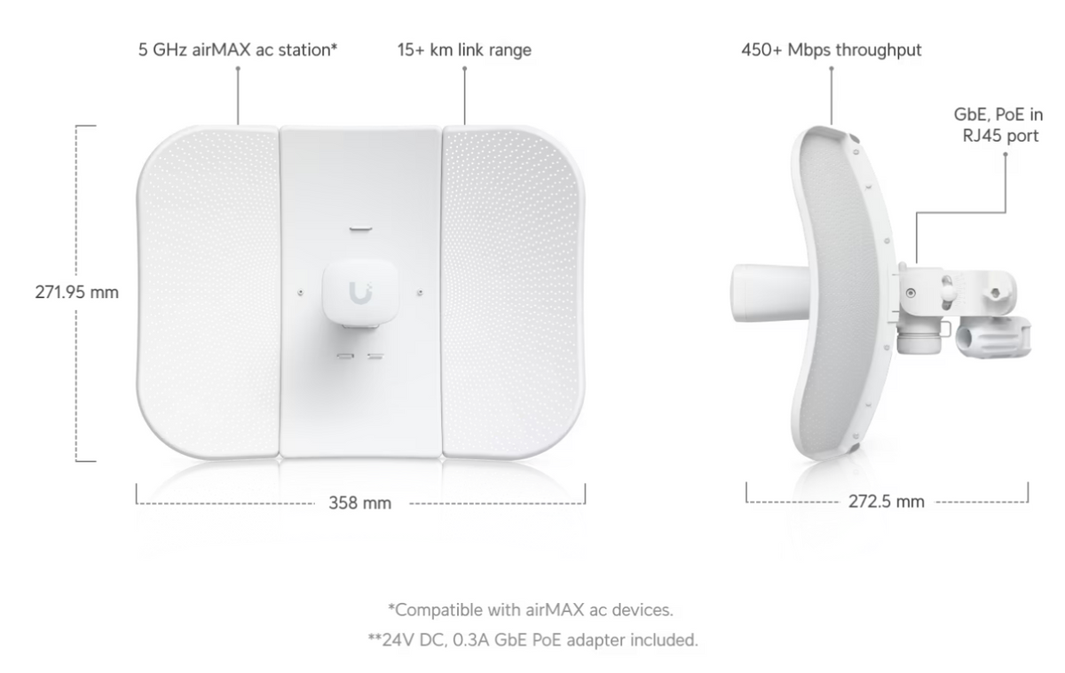 Ubiquiti LBE-5AC-Gen2 airMAX LiteBeam 5AC