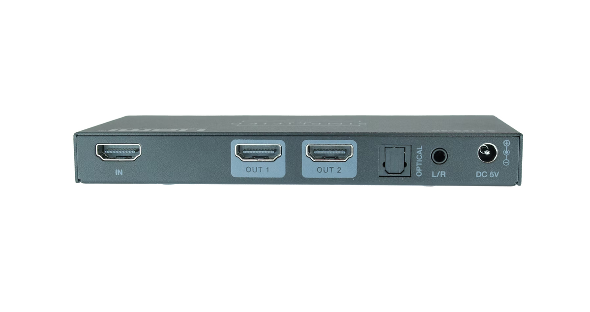 Simplified SP12S-8K HDMI2.1 48Gbps Auto-Scaling 1 to 2 HDMI Splitter with HDR to SDR Conversion