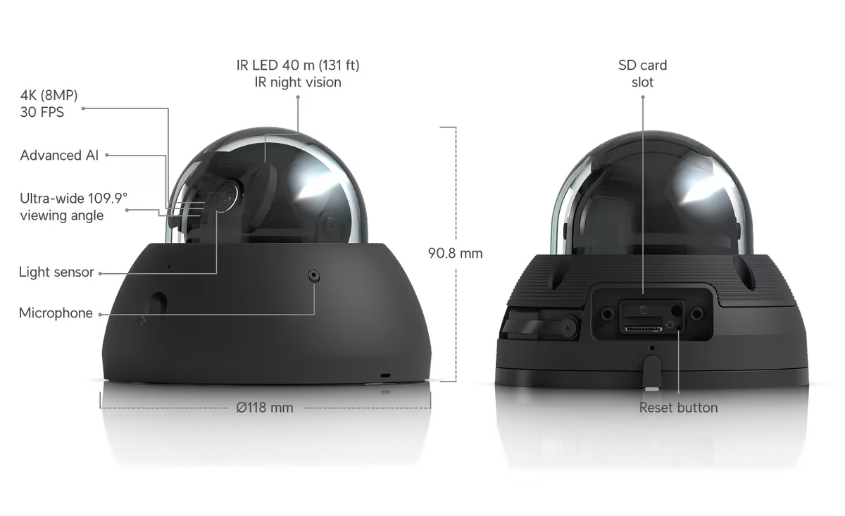 Ubiquiti UVC-AI-DOME UniFi Video Camera AI Dome