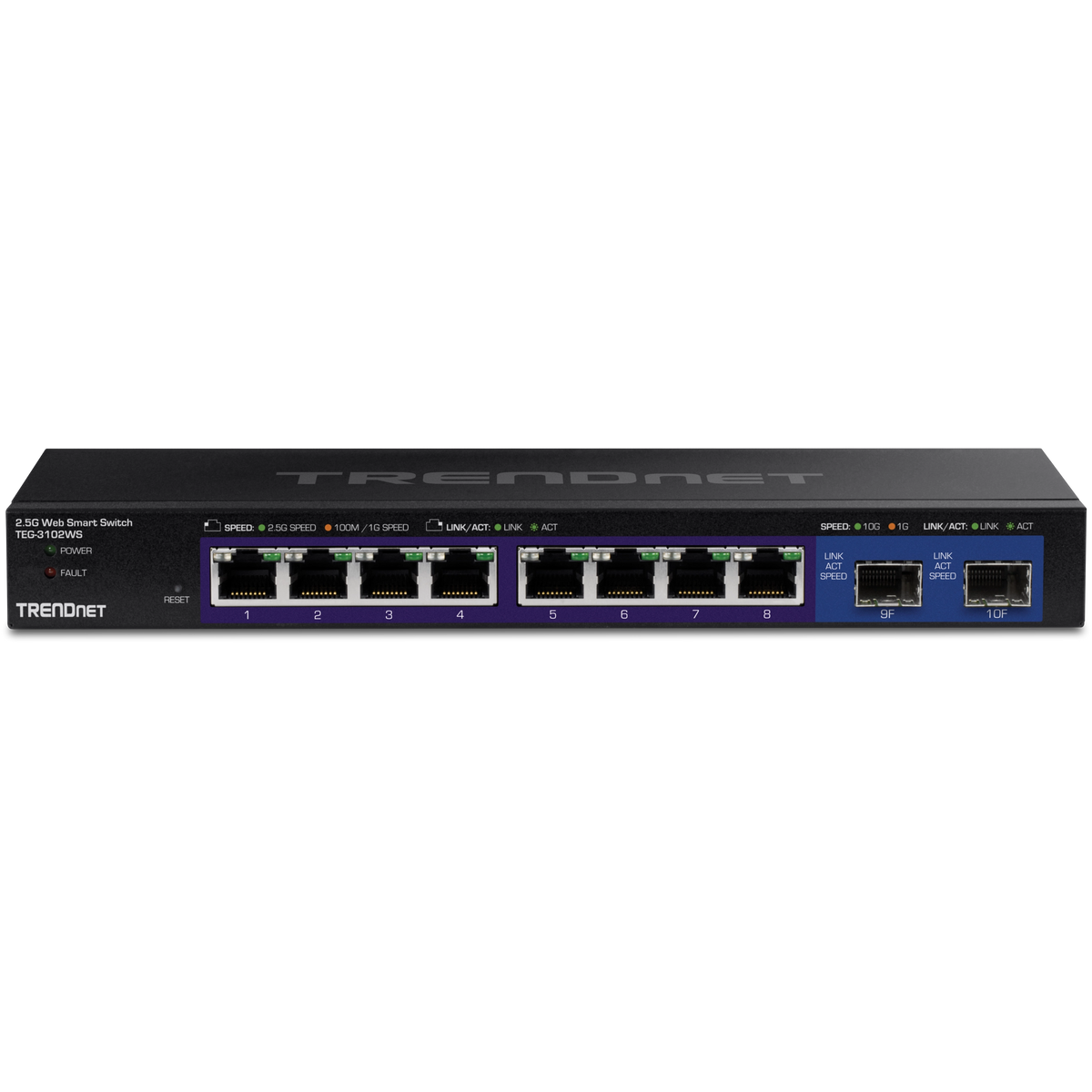TRENDnet TEG-3102WS 10-Port 2.5G Web Smart Switch