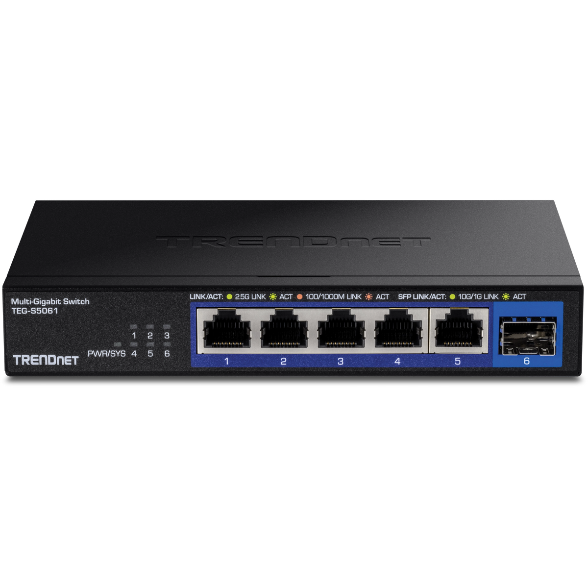 TRENDnet TEG-S5061 6-Port 2.5G Unmanaged Switch with 10G SFP+ Port