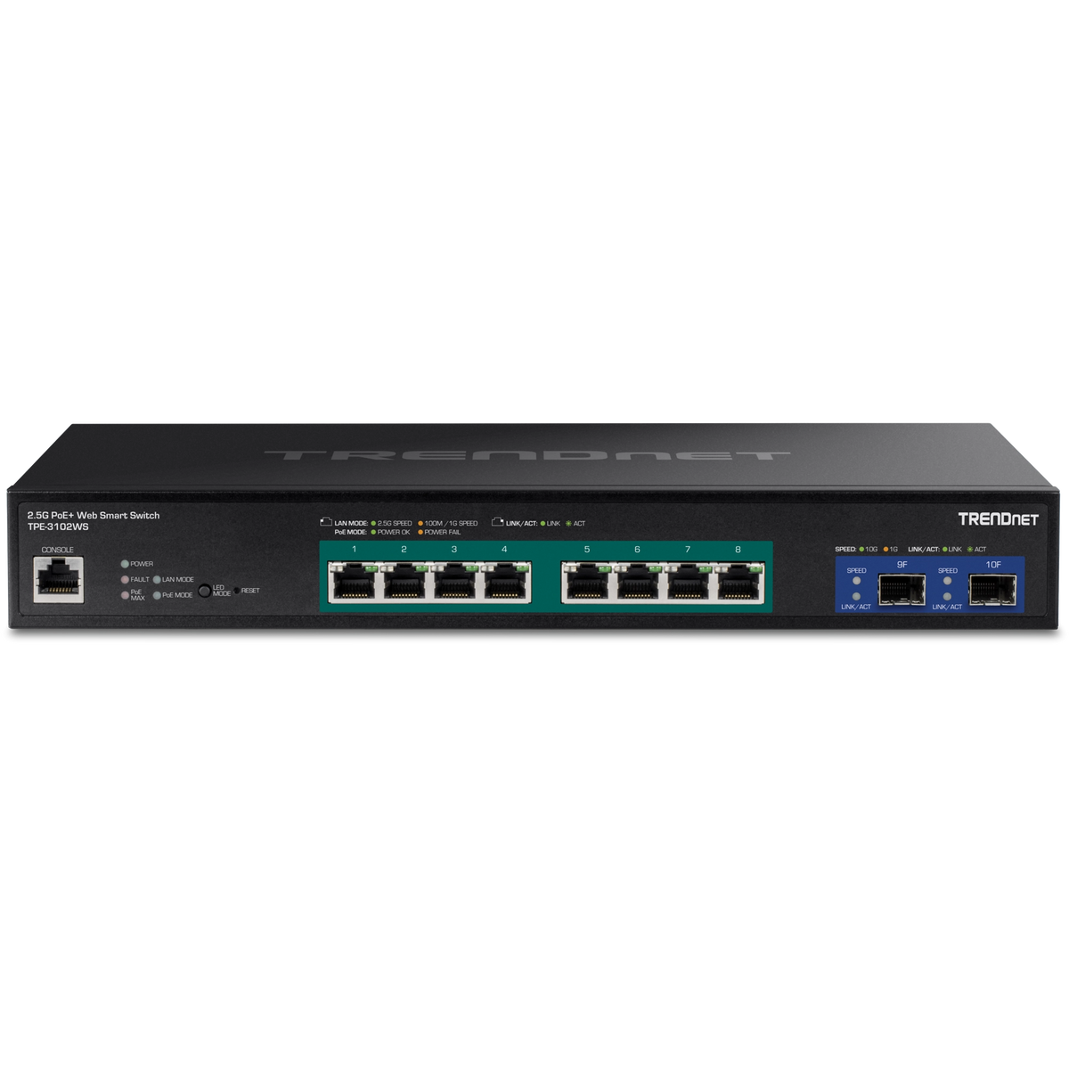 TRENDnet TPE-3102WS 10-Port Multi-Gig Web Smart PoE+ Switch