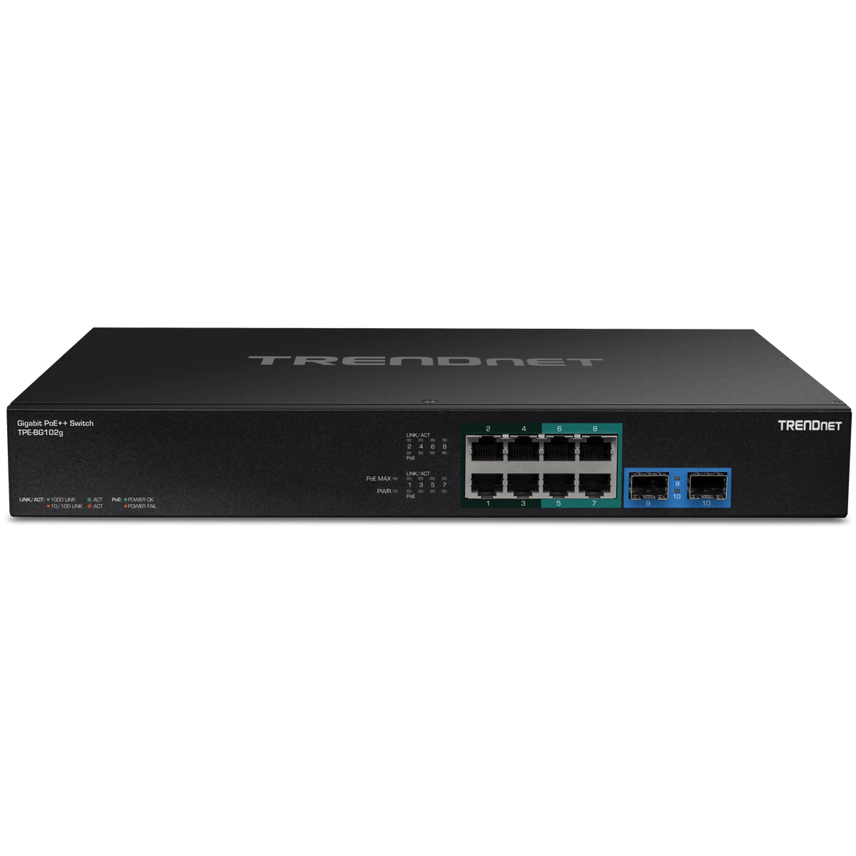 TRENDnet TPE-BG102G 10-Port Gigabit PoE++ Switch