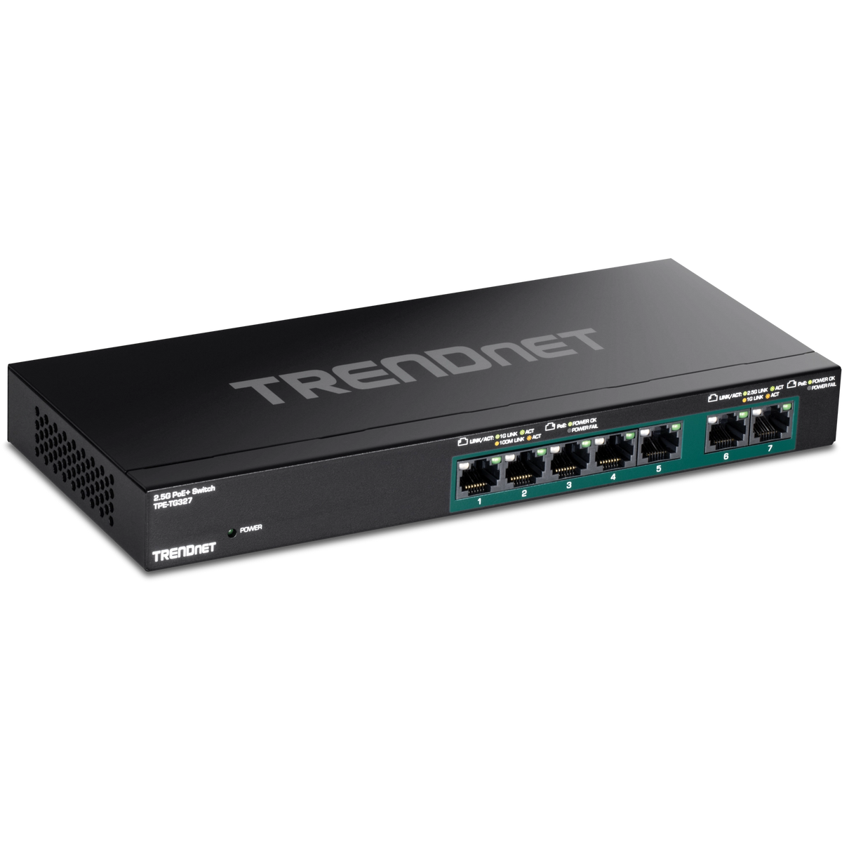 TRENDnet TPE-TG327 7-Port Multi-Gig PoE+ Switch
