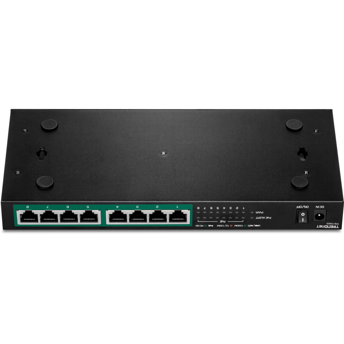 TRENDnet TPE-TG83 8-Port Gigabit PoE+ Switch, 65W PoE Budget