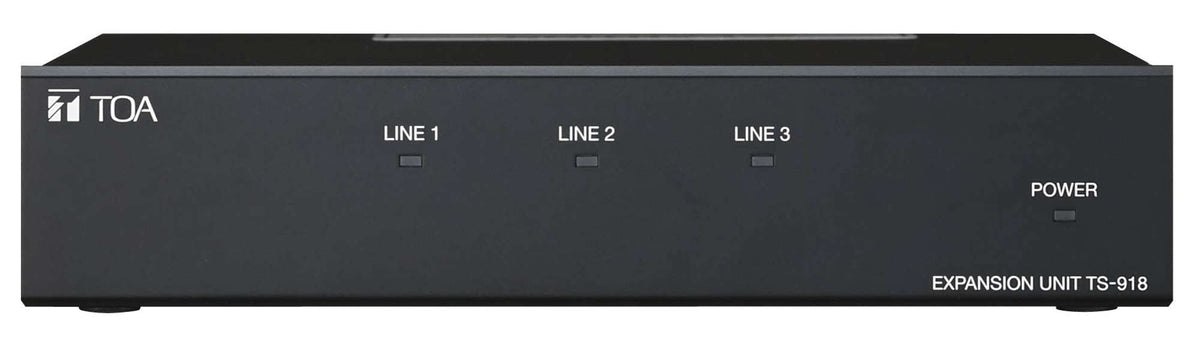TOA TS-918 expansion unit for the TS-910 conference system, black 1U rack chassis