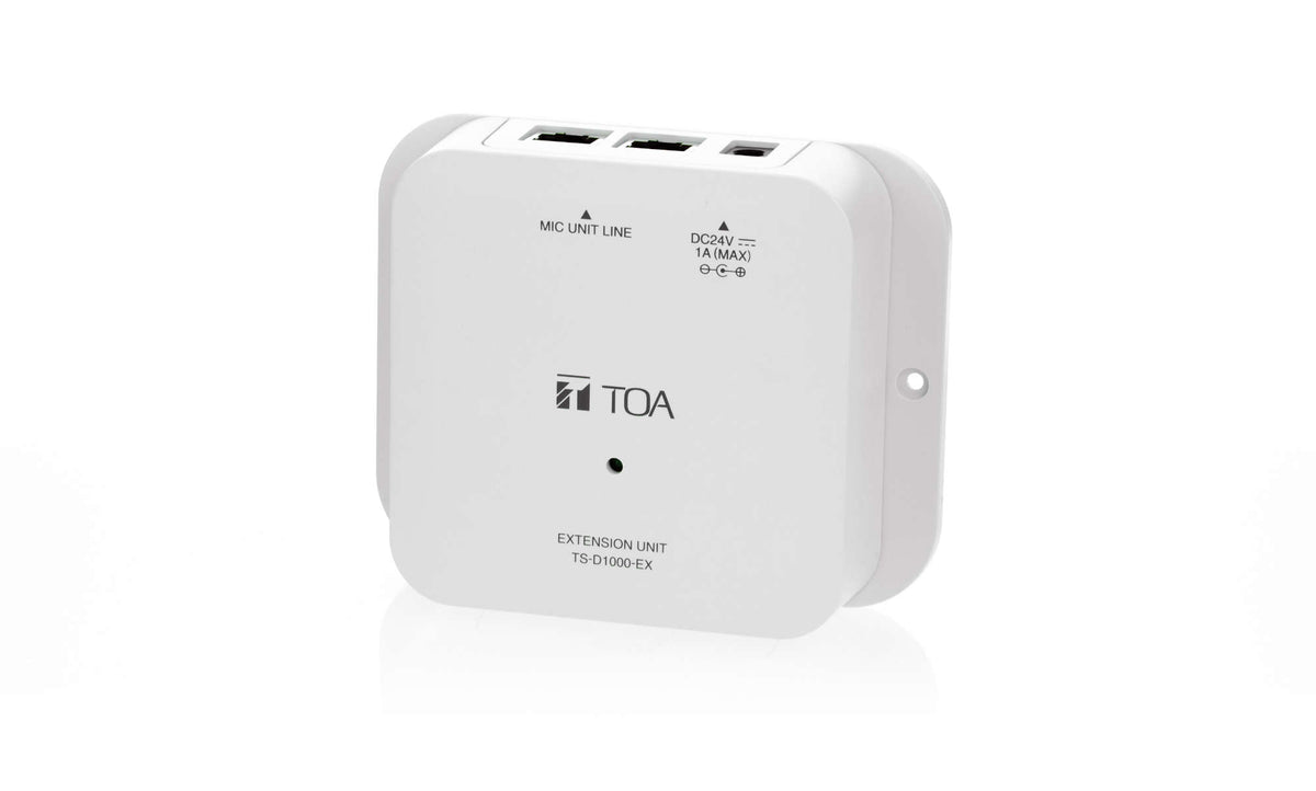 TOA TS-D1000-EX extension unit for the digital conference system, white ABS case