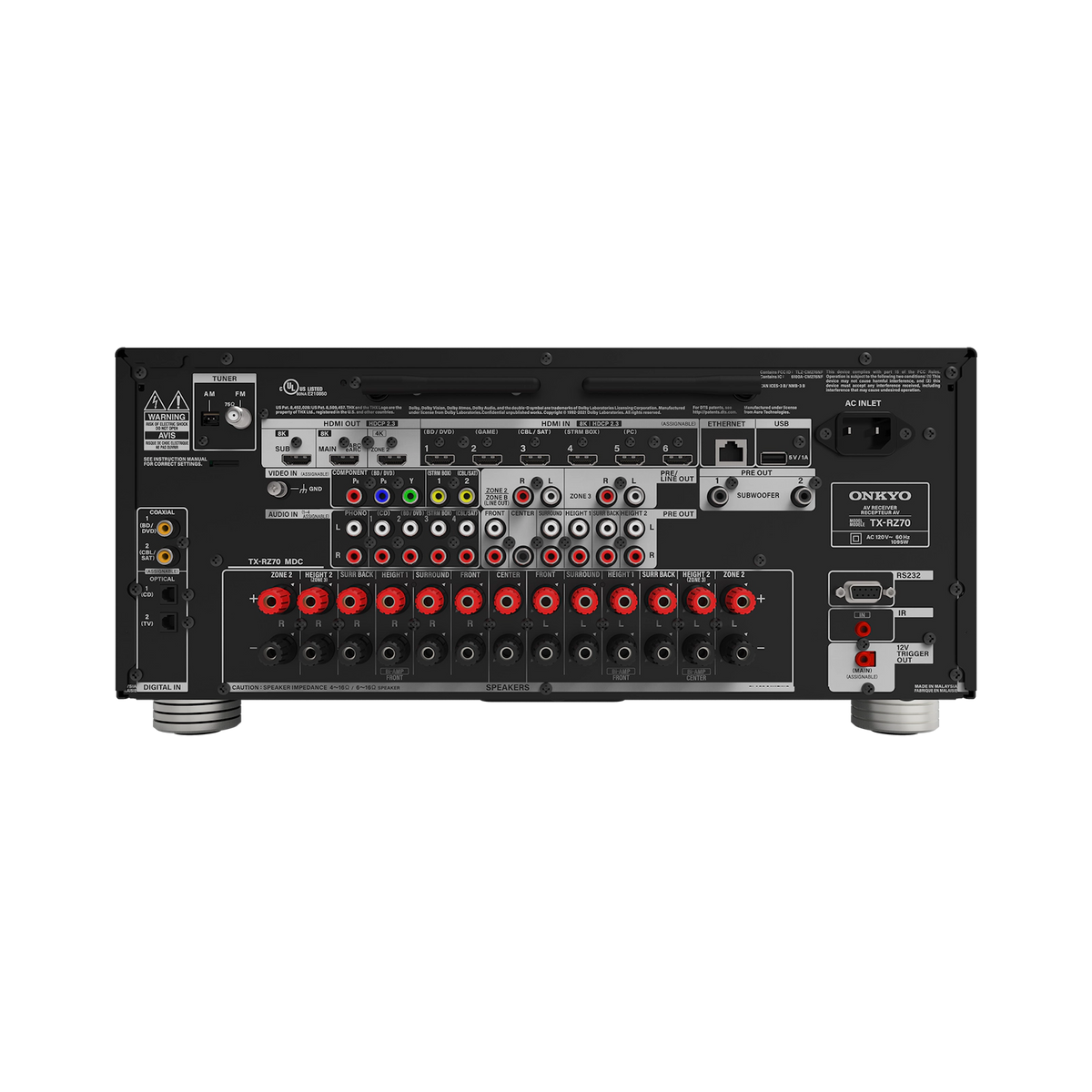 Onkyo TX-RZ70 11.2 Channel AV Receiver