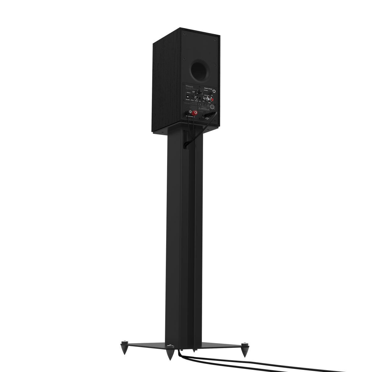 Klipsch KS-28 Speaker Stands Black Universal Speaker Stand Cable Management