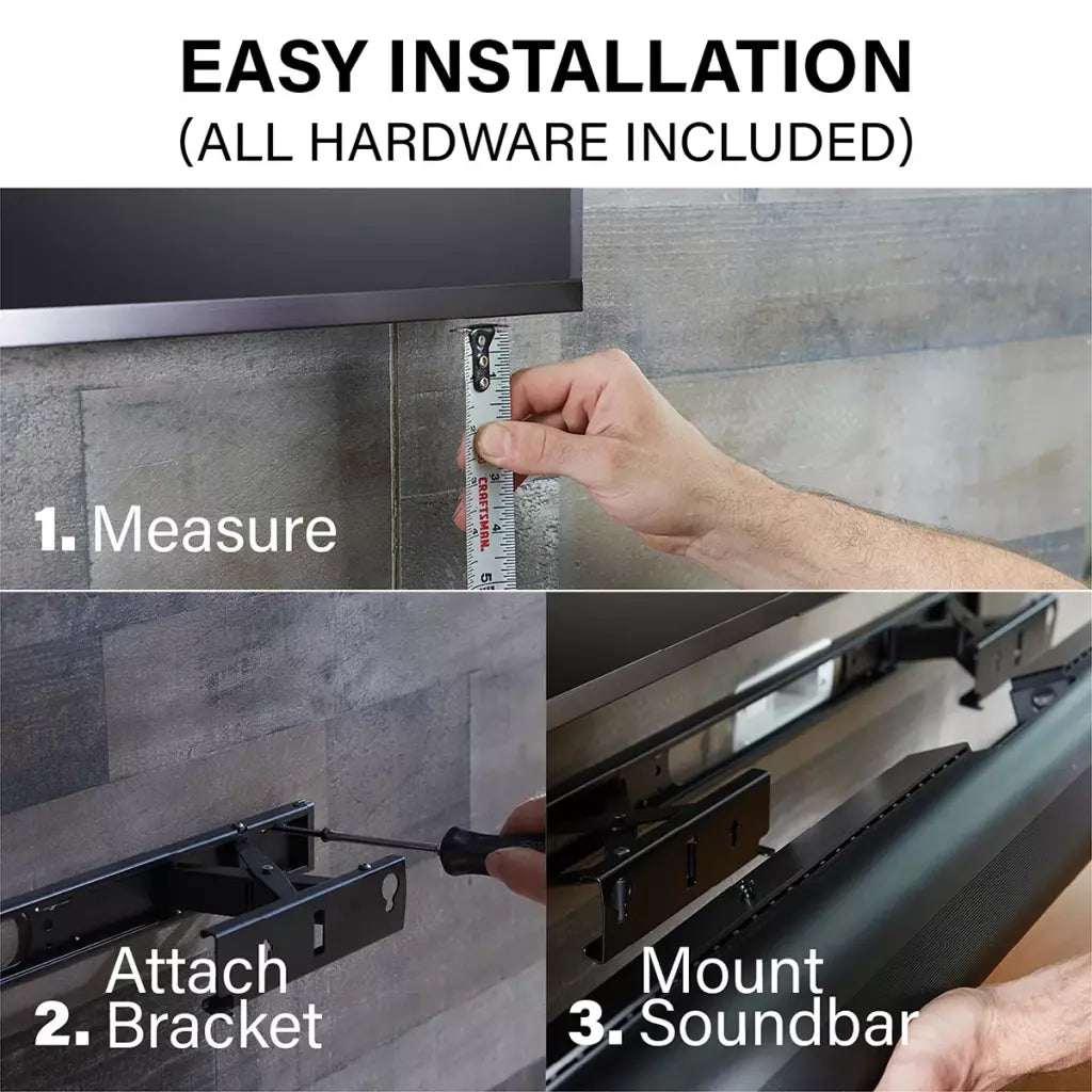 Sanus WSSAWM1-W2 Extendable Soundbar Wall Mount for Arc & Arc Ultra. WHITE