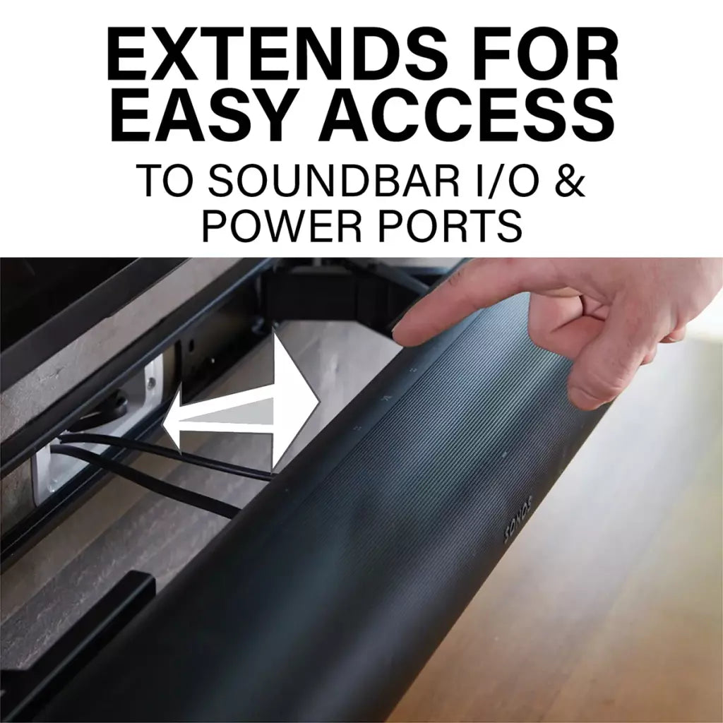 Sanus WSSAWM1-W2 Extendable Soundbar Wall Mount for Arc & Arc Ultra. WHITE