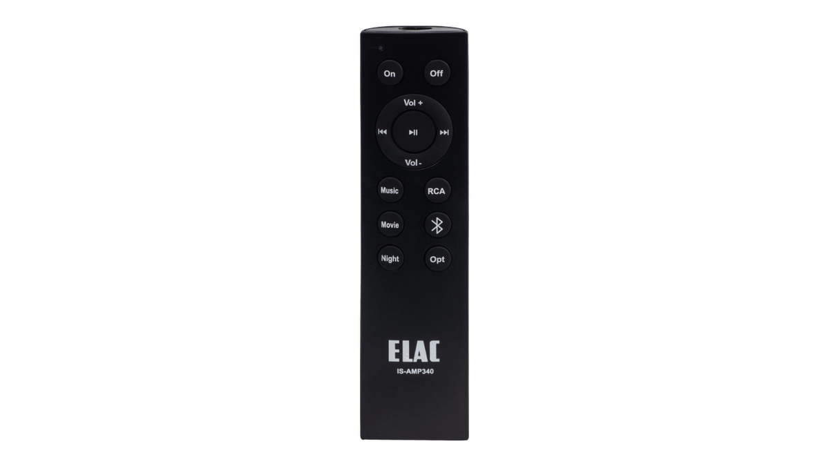 Elac IS-AMP340-BK Integrated 3 x 40W Amplifier with Dolby Digital - Black, Each