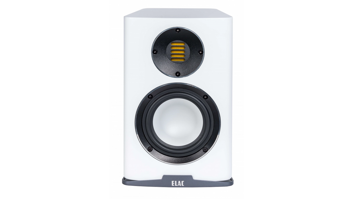 Elac 5.25" Carina Bookshelf Speakers - Satin White, Pair