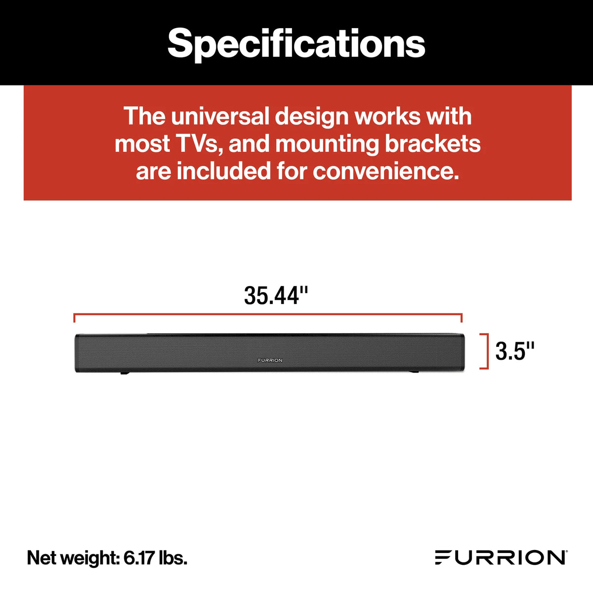 Furrion 70W 2.1 Outdoor Soundbar w/HDMI & Optical