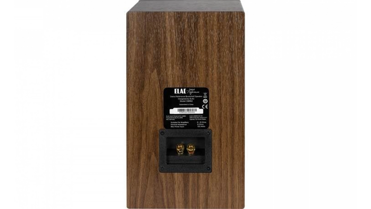Elac 6.5" Debut Reference Bookshelf Speaker - Walnut/Black, Pair