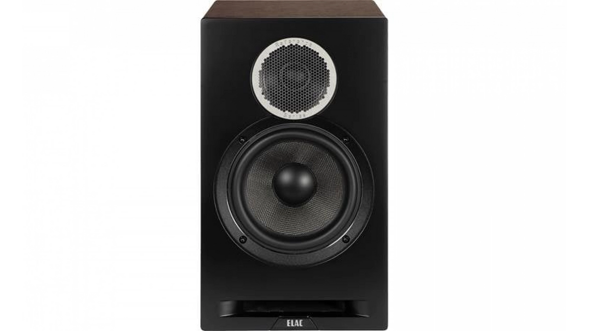 Elac 6.5" Debut Reference Bookshelf Speaker - Walnut/Black, Pair
