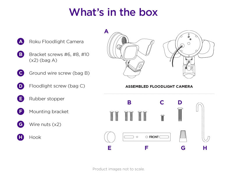 Roku Floodlight Camera Wired