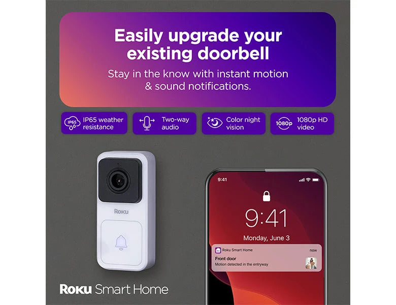 Roku Video Doorbell Chime Wired