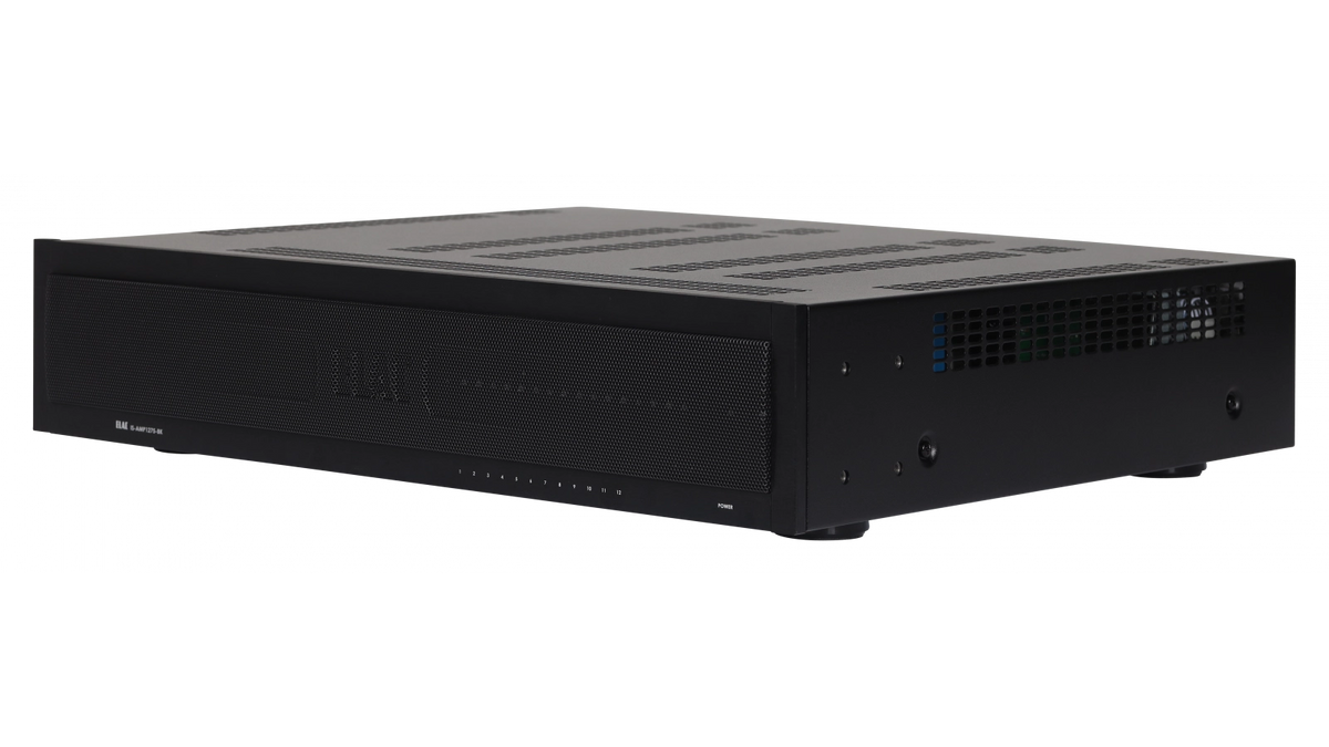Elac IS-AMP1275-BK Integrator 12 x 75W Multi-Zone Amplifier - Black, Each