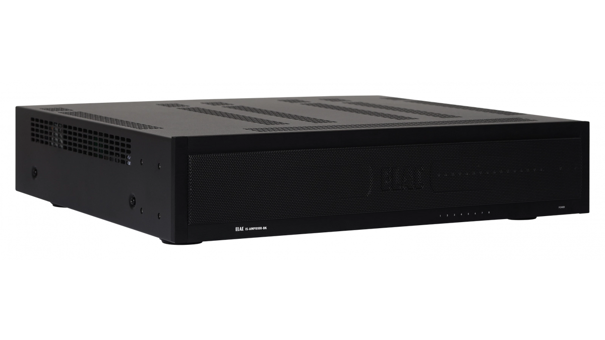 Elac IS-AMP8100-BK Integrator 8 x 100W Multi-Zone Amplifier - Black, Each