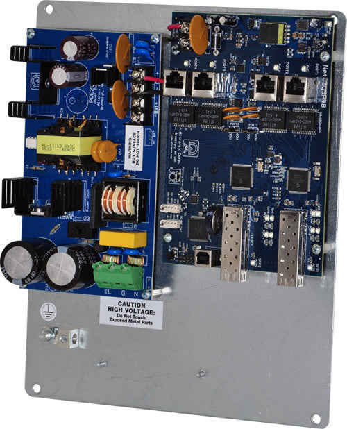 Altronix NETWAYSP4PL 4PT FIBER MED CONV/2SFP/PS/BP
