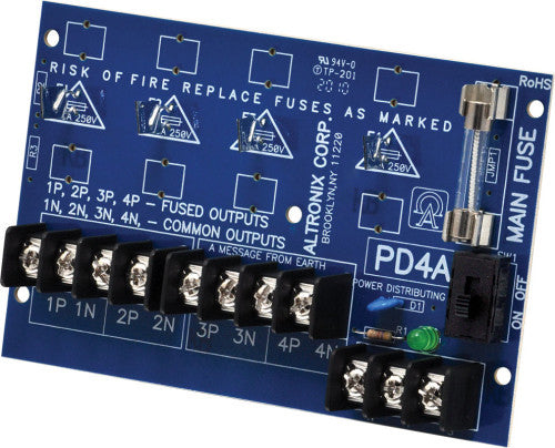 Altronix PD4CB POWER DIST.BOARD W/CKT BKRS