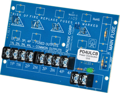 Altronix PD4ULCB UL POWER DISTRIB UNIT W/CB