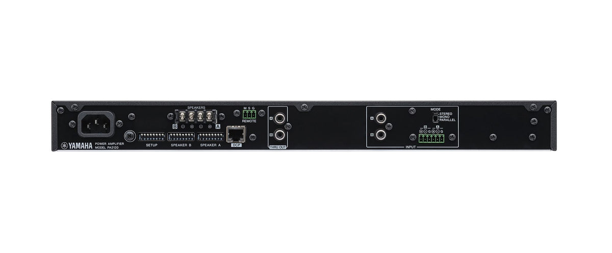 Yamaha CIS PA2120 Lo-Z/Hi-Z Switchable Class-D 2Ch x 120W Power Amplifier