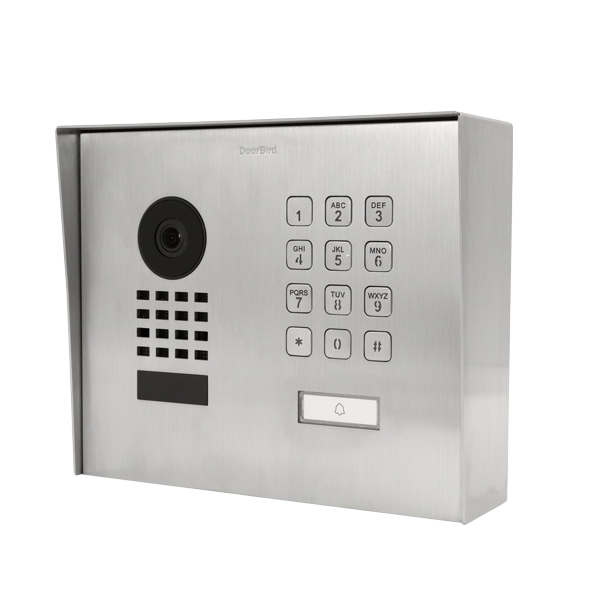 Doorbird 423867574 D1101KH Modern Surface-mount IP Video Intercom Stainless Steel V2A, Brushed