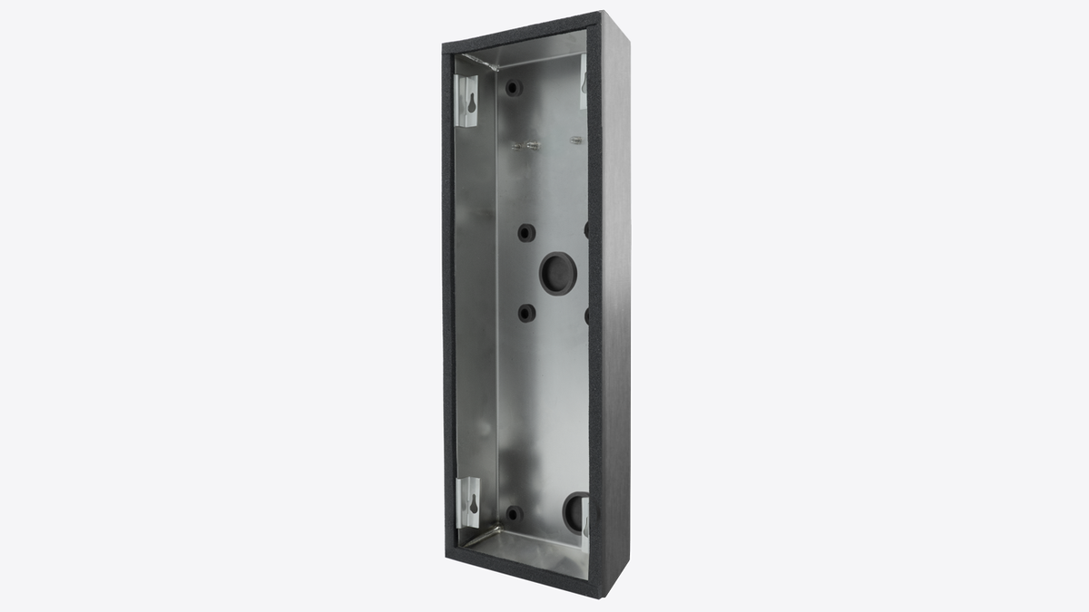 DoorBird 423868533 D21DKV Surface-mounting housing (Backbox) Stainless Steel V4A, Brushed