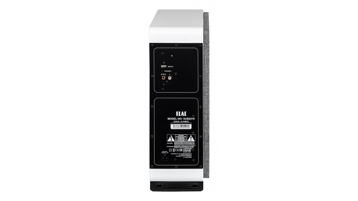 Elac Muro 8" 125W Thin Powered Subwoofer - White, Each
