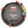 Earthquake SUB8 8" INCEILING/IN-WALL SUB- WITH ROUND & SQUARE GRILLS-PER EACH
