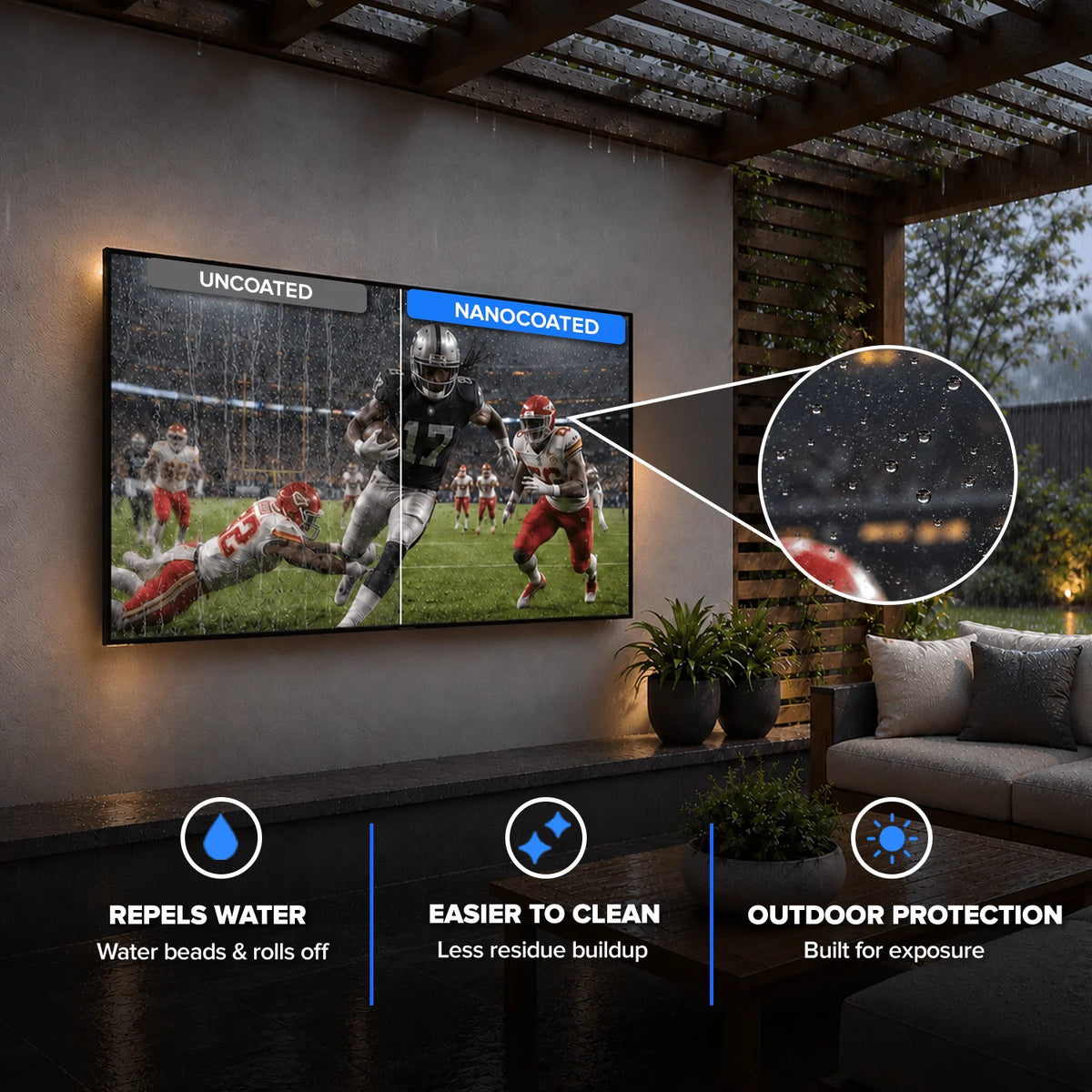 Titan Outdoor TV G200 Mini-LED Outdoor TV, Partial Sun