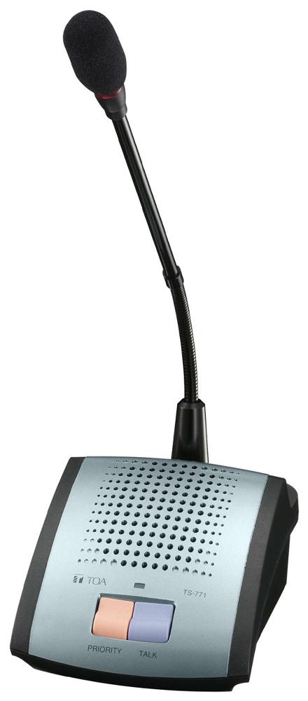TOA TS-771 chairman unit for the TS-770 series conference system with talk and priority buttons