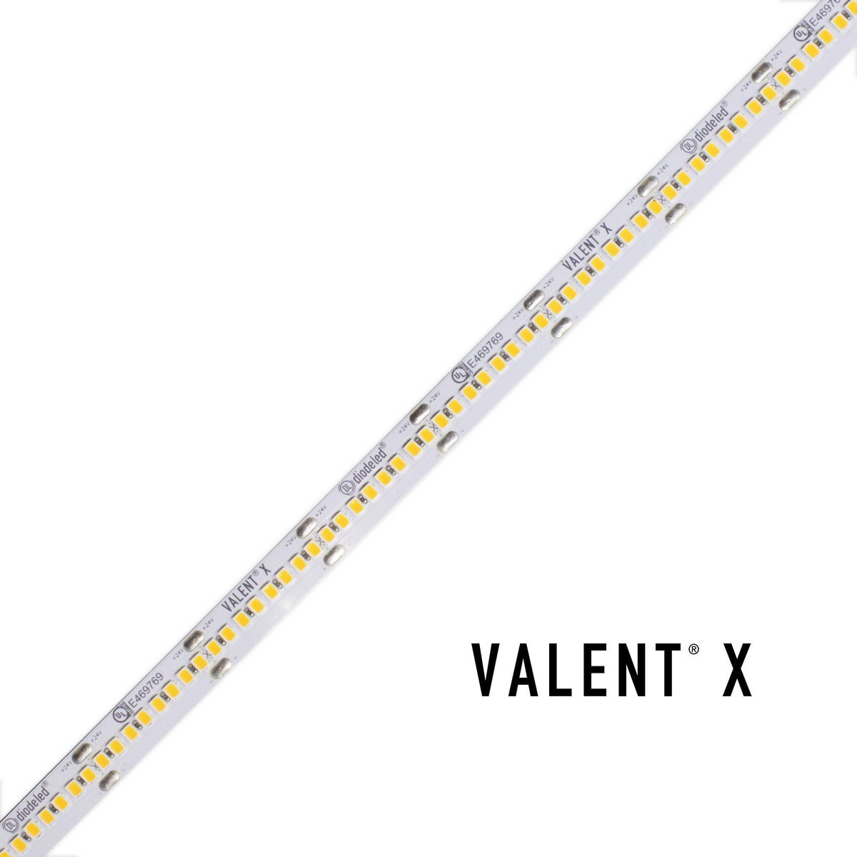 Diode VALENT X 12 Year Warranty / 95+ CRI / High Density Tape Light 24V