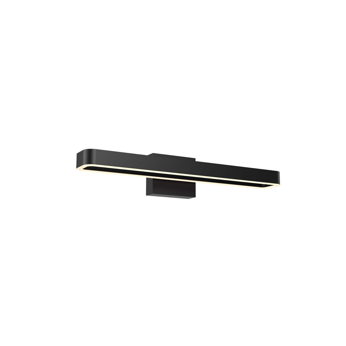 DALS Rectangular swivel vanity wall sconce VSW24-CC-BK