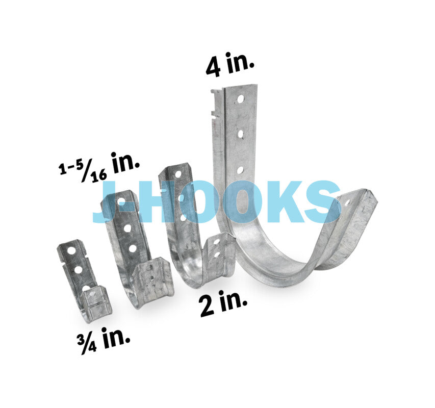 Vertical Pre-Galvanized Steel J-Hooks | 048-140s Series