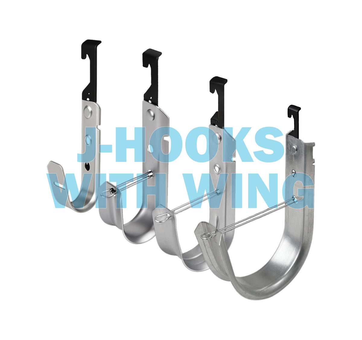 Vertical Cable J-Hooks with Wing | 048-140/W Series