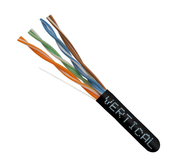 Vertical Cable Cat6 Plenum Unshielded 1000ft 066-554/P/BK