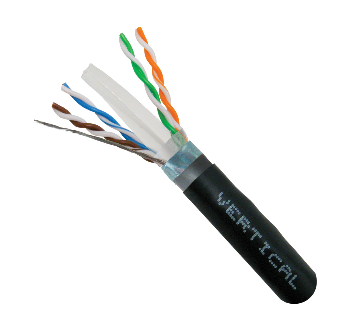 Vertical 069-565/A/CMXT CAT6A CMXT Shielded Cable, 23 AWG, 4 Pair, 1000 ft spool