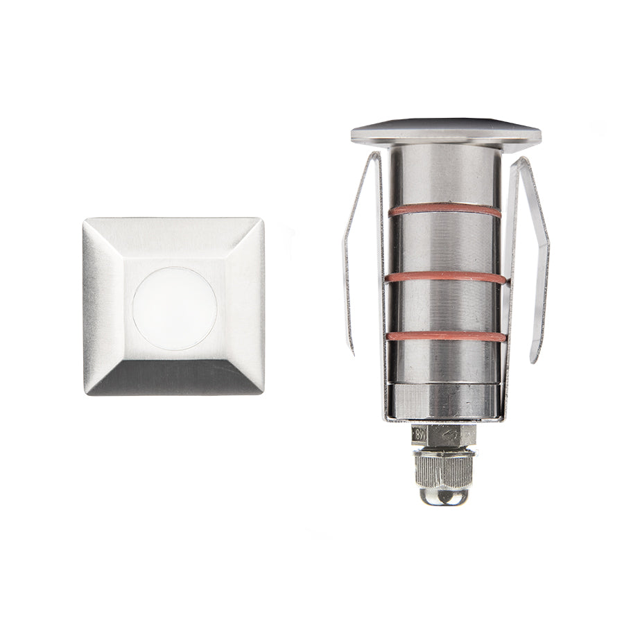 WAC Lighting 1051-27SS 1IN LED INGROUND SQUARE 2700K